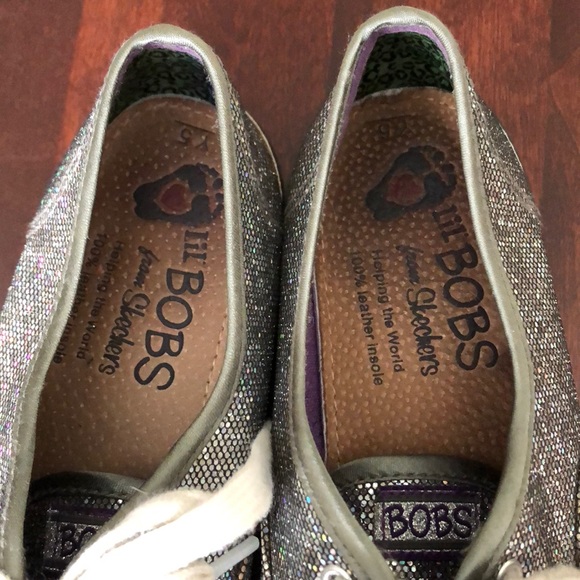 Lil Bobs sparkly sneakers size 5 - Picture 2 of 4
